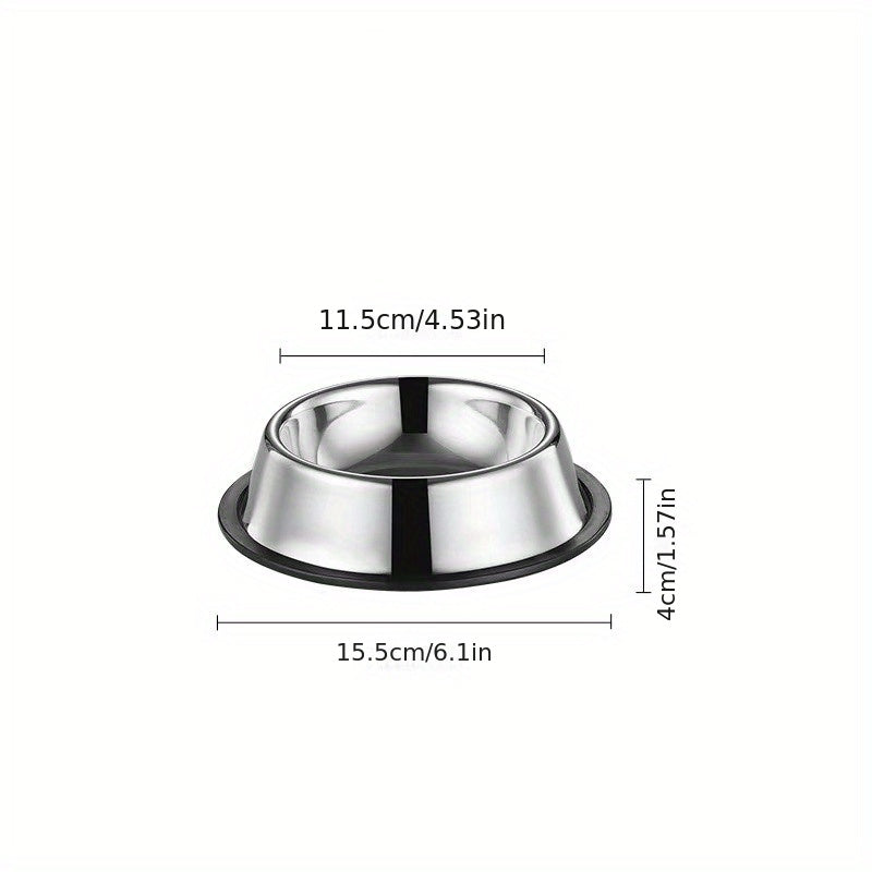 Stainless Steel Anti Slip Dog Bowl for Water and Food