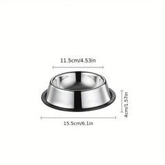 Stainless Steel Anti Slip Dog Bowl for Water and Food