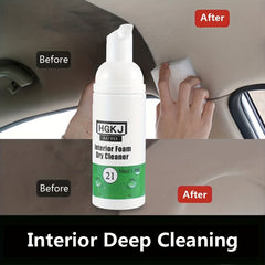 50ml Car Interior Cleaning Foam Dry Cleaner - Dashboard Sofa Stains Dust Remover