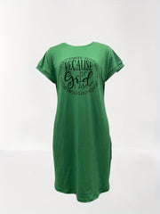 Short Sleeve Crew Neck Dress for Women