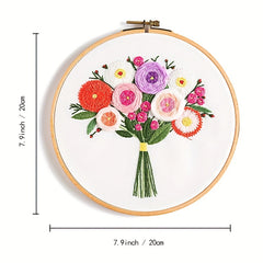 Floral Series Embroidery Starter Kit For Beginners