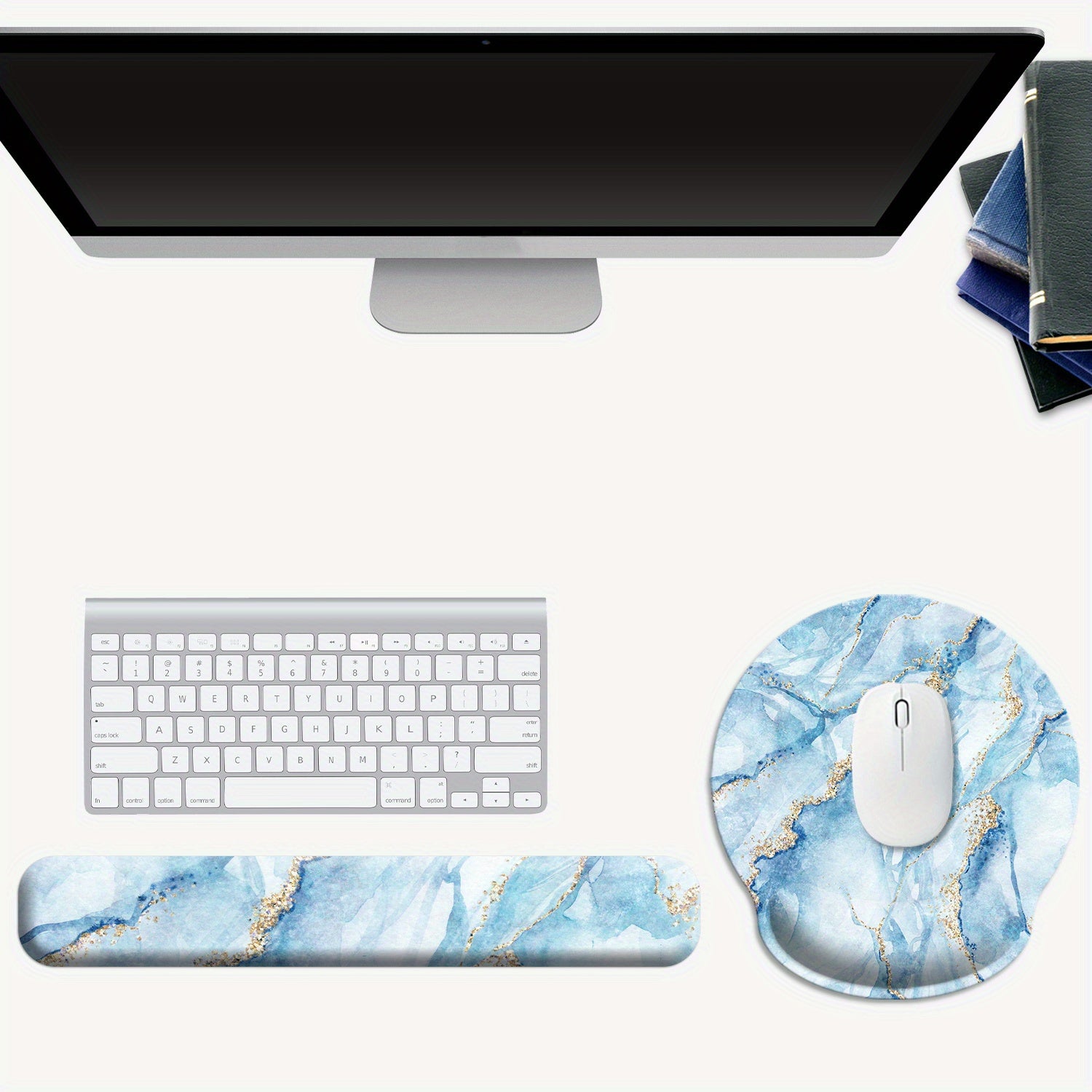 HUADO 3 in 1 Gaming Mouse Pad & Keyboard Wrist Rest