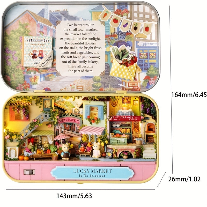 DIY Hut Box Theater 3D Puzzle Model Birthday Gift For Girls And Children