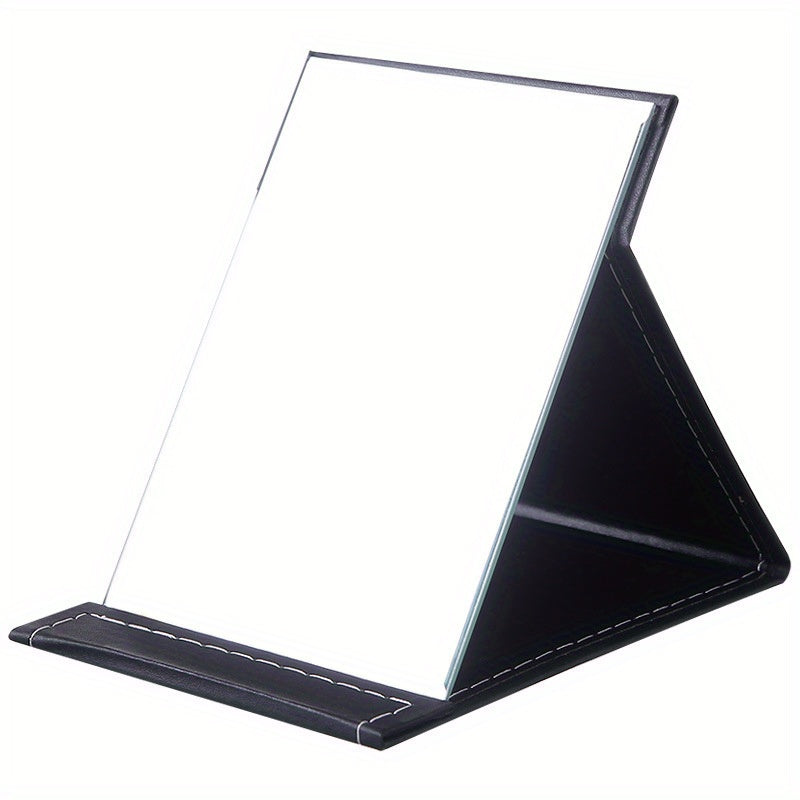 Portable Rectangle Makeup Mirror with Stand for Girls and Women
