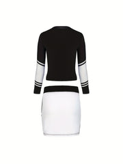 Kids Cheerleading Suit Long Sleeve Party Short Skirt
