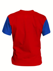 Spider Print Boys T Shirt Cosplay Costume Tee Kids Short Sleeve Novelty Top
