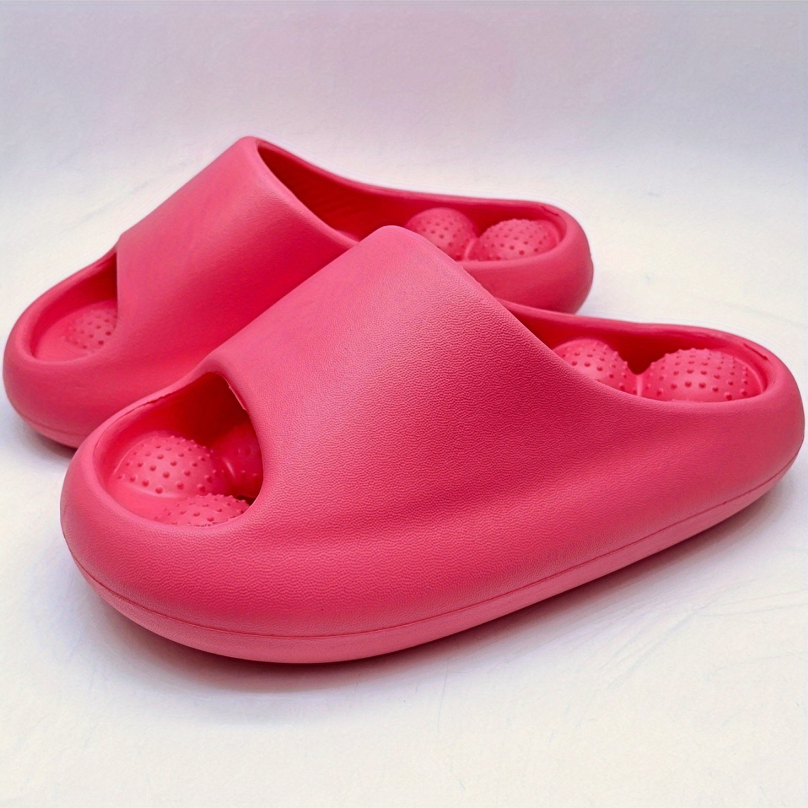 Men's Open Toe Platform Slides Comfortable Slippers