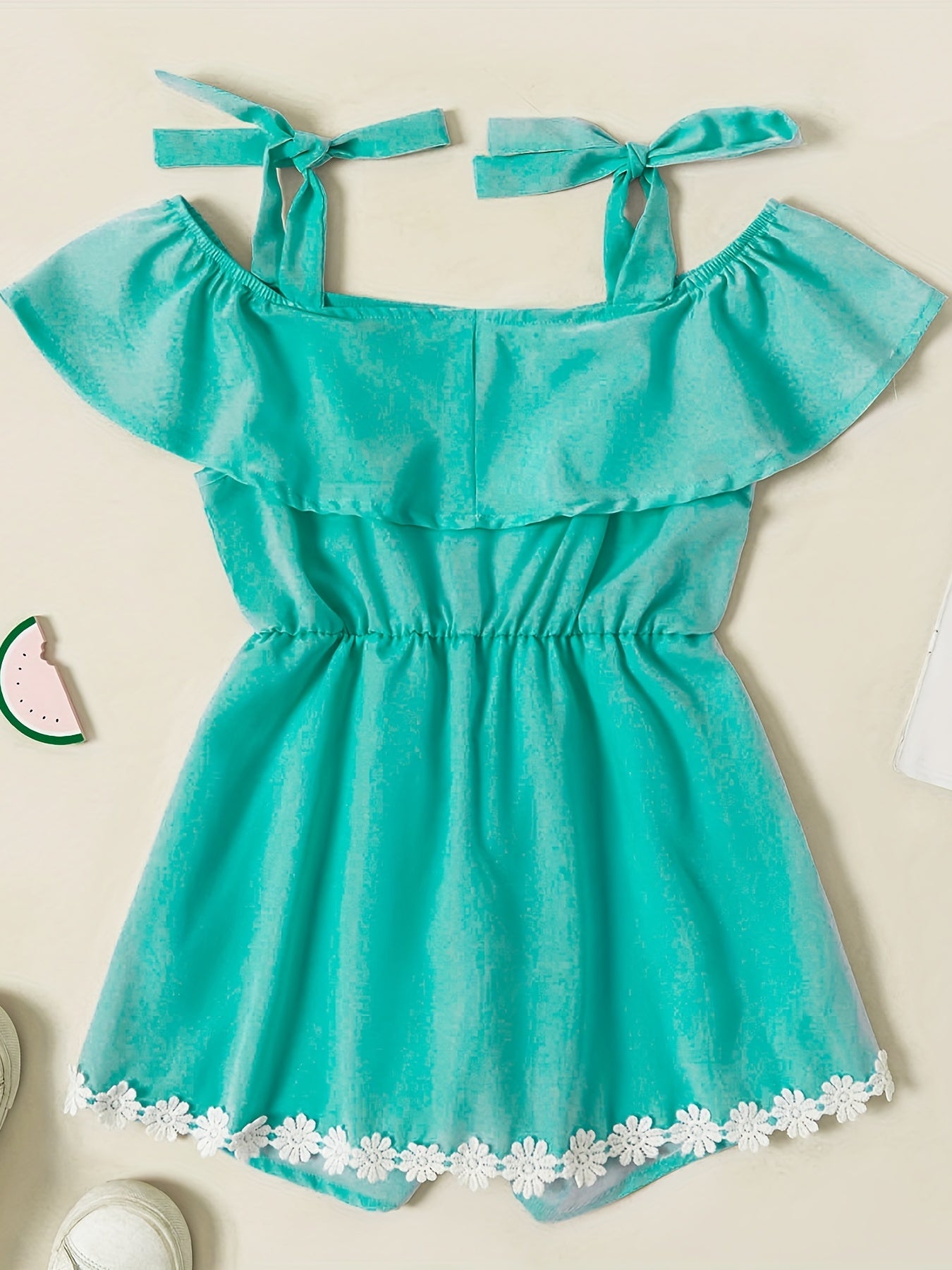 Toddler Girls Cold Shoulder Rompers Kids Summer Clothes