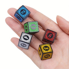 10pcs 6 Sided Square Edged Corner Numbers Acrylic Dices
