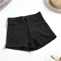Girls High Waist Slim Denim Shorts for Summer