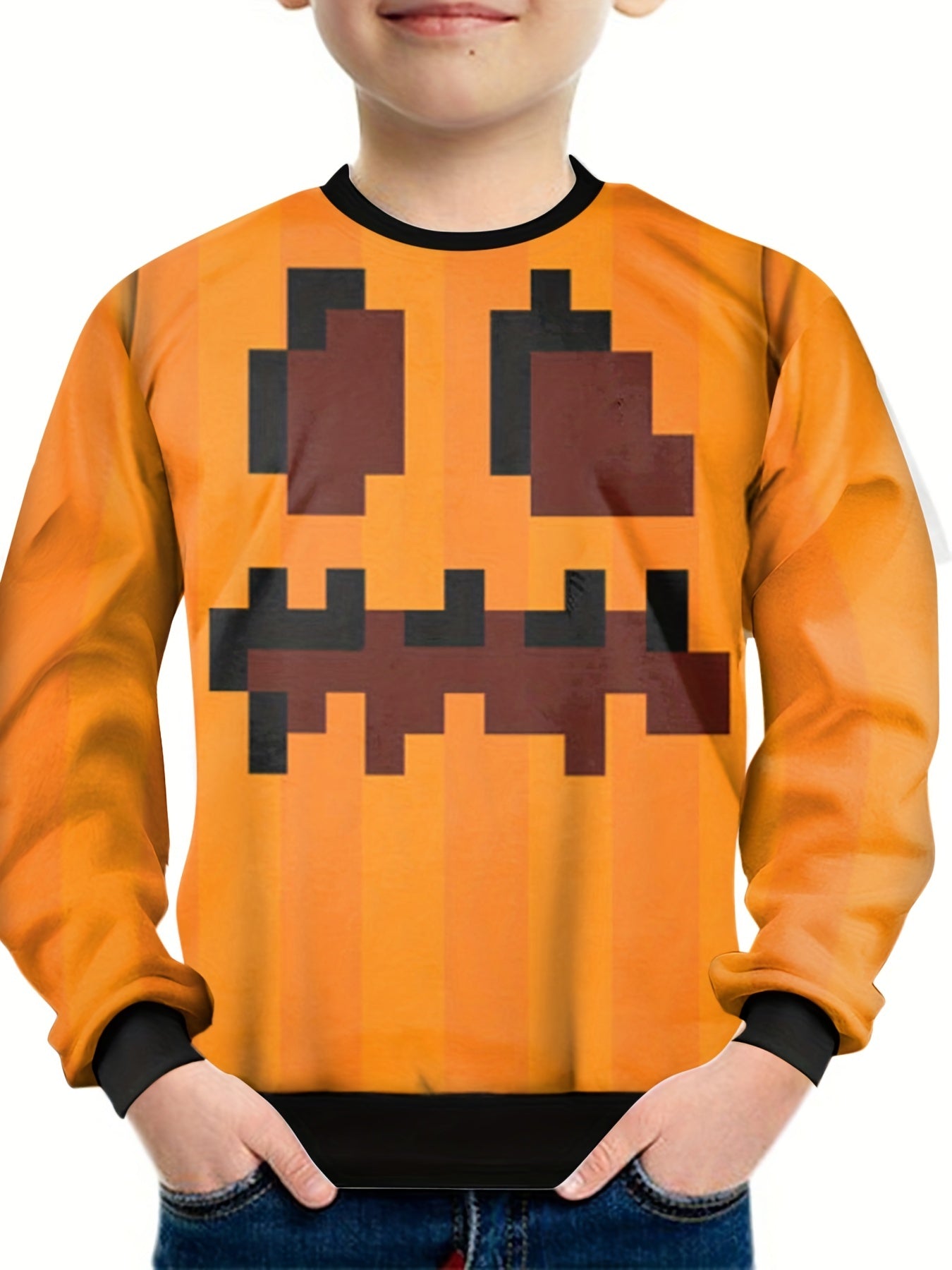 Youth Hot Monster Cartoon 3D Print Sweatshirt Kids Casual Pullover