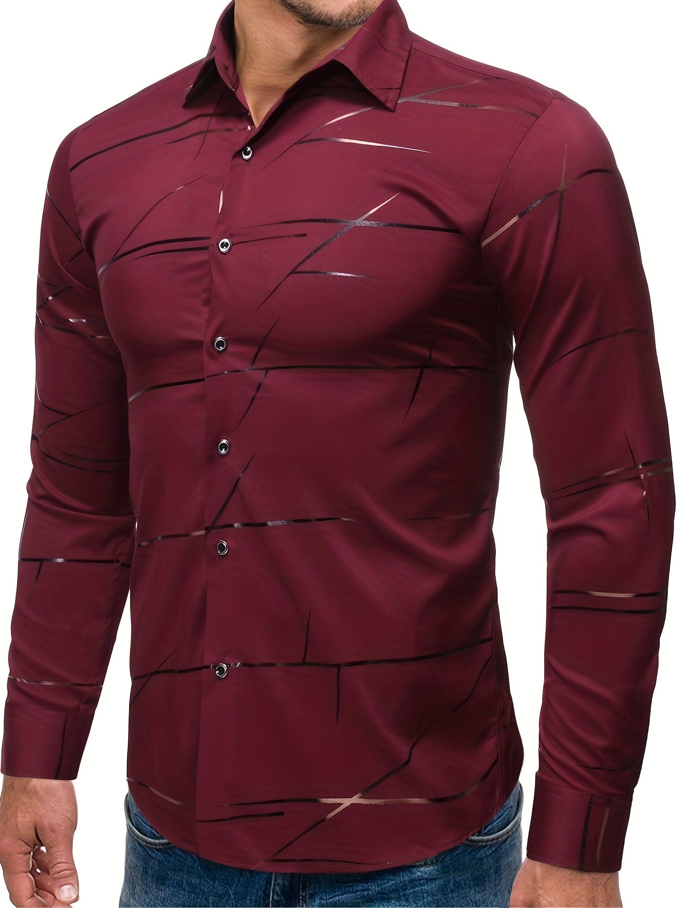 Men's Navy Slim Shirt