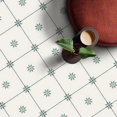 12pcs Nordic Minimalist Floor Stickers Waterproof Home Decoration