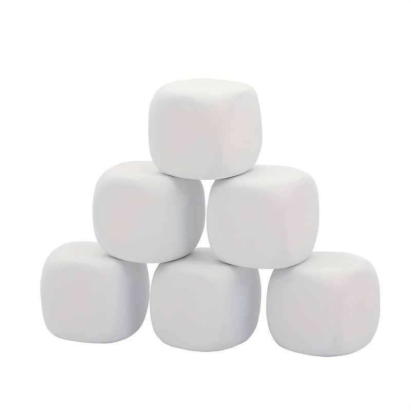 10pcs Blank Dice Set for Board Games DIY, Acrylic Teaching Plastic Cubes