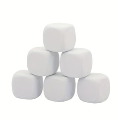 10pcs Blank Dice Set for Board Games DIY, Acrylic Teaching Plastic Cubes