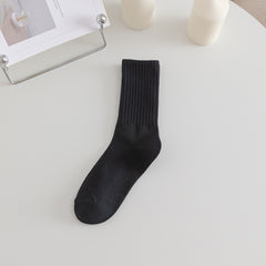 5 Pairs Women's Crew Socks Casual Breathable Dress Socks
