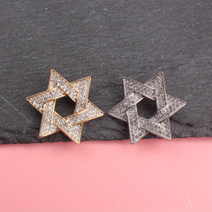 Hexagon Star Brooch Men's Suit & Jacket Accessory