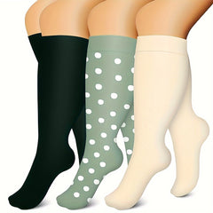 Compression Socks 15-20 mmHg Plus Size Wide Calf for Women & Men