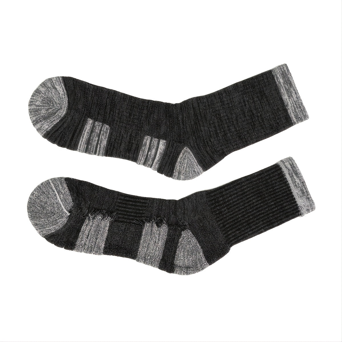 YUEDGE Men's Cushioned Hiking Crew Socks Moisture Wicking Durable Athletic Socks