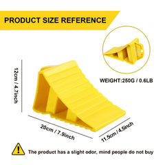 Heavy Duty Non Slip RV Wheel Chocks With Handles Easy To Carry
