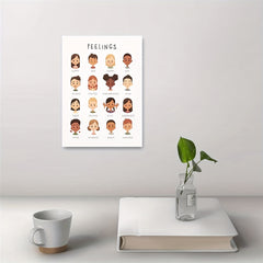 Kids Feelings Chart Canvas Poster Modern Art Wall Decor