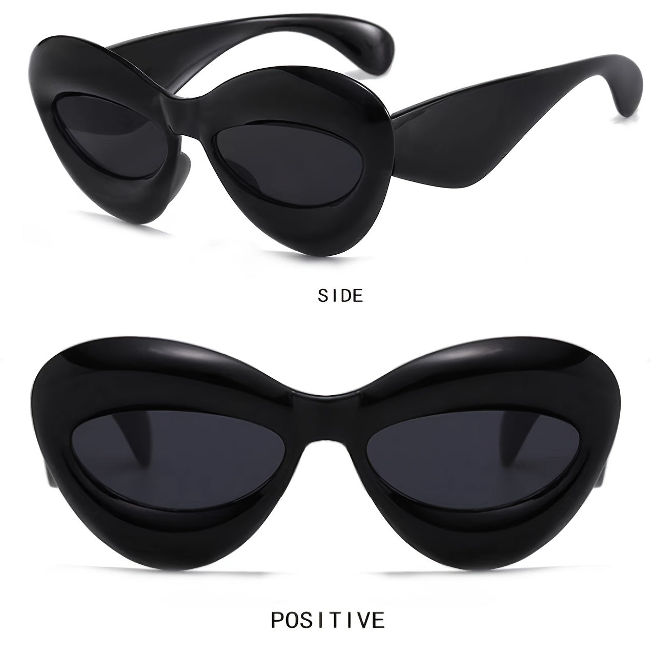 Sexy Thick Frame Cat Eye Candy Punk Sun Glasses UV400