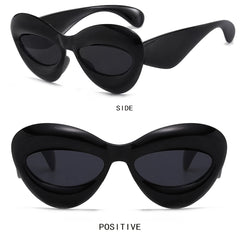 Sexy Thick Frame Cat Eye Candy Punk Sun Glasses UV400