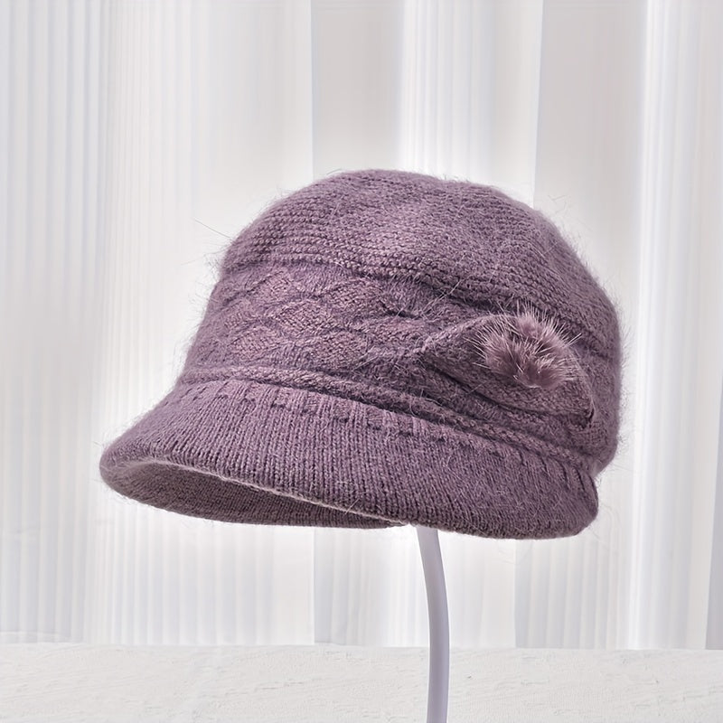 Women's Knitted Bucket Hat Winter Warm Headwear Gift For Mom