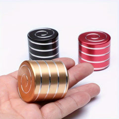 Vibrating Rotating Desk Toy Fidget Spinner Red & Golden Metallic