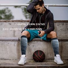6 Pairs Compression Socks for Men and Women - Knee High Stocking for Sports