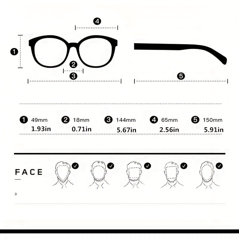 Photochromic Square Frame Sunglasses UV400