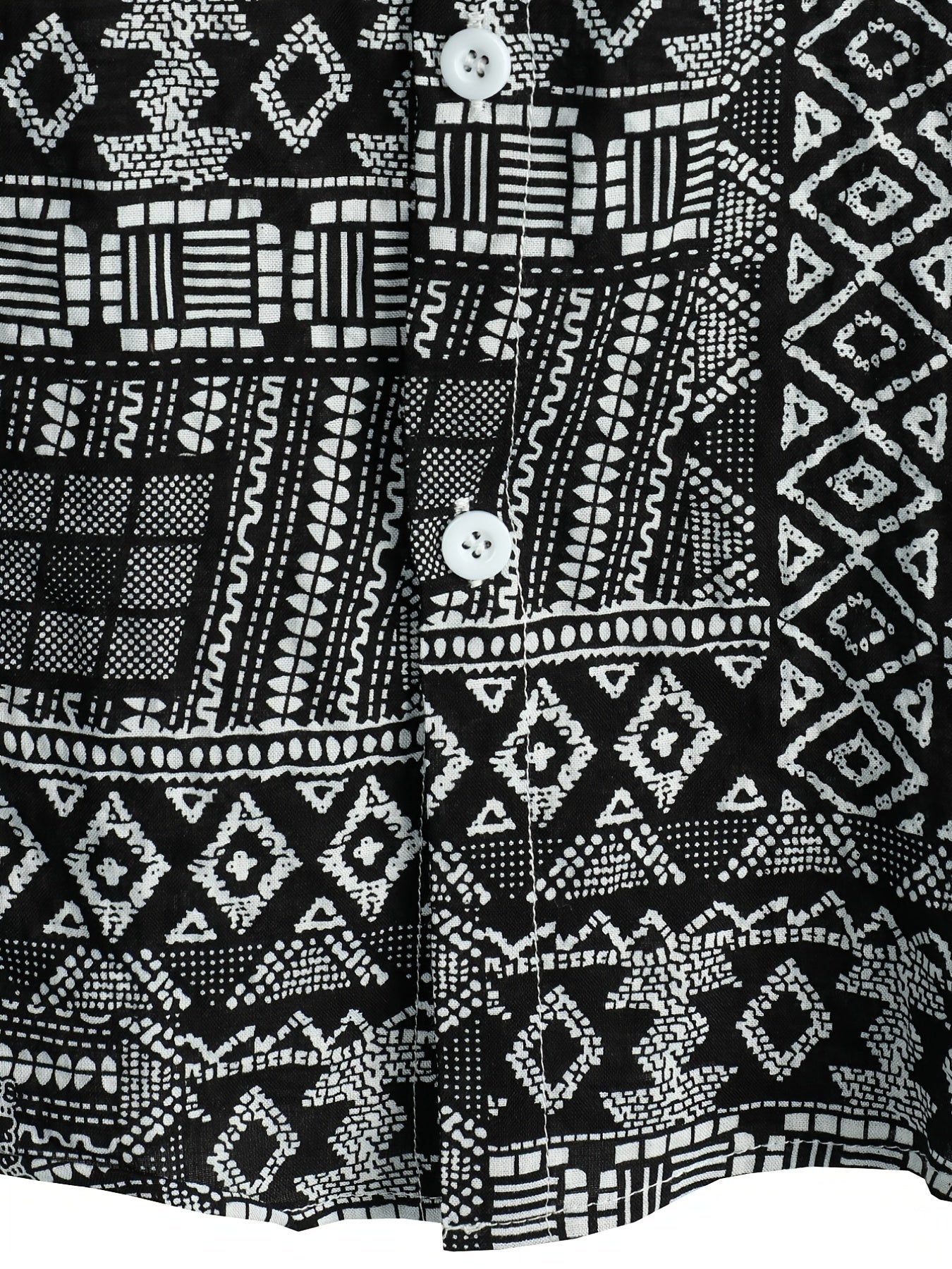 Men's Boho Style Short Sleeve Shirt for Spring/Summer