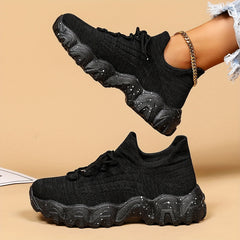 Women's Lace Up Running Shoes Comfortable Casual Sneakers