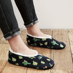 Cartoon Plant Cozy House Slippers Anti skid Slip on Shoes Indoor For Men