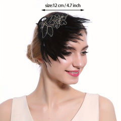 Fascinator Faux Feather Head Piece Bride Wedding Hair Accessories