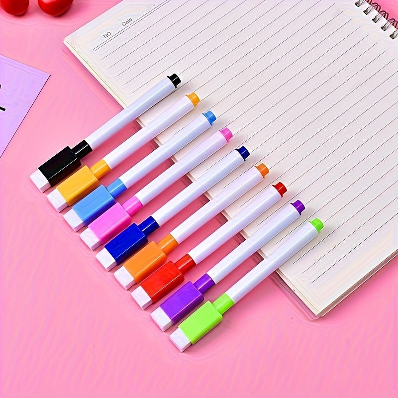 8 Pack Non Toxic Dry Erase Markers for Whiteboards Quick Dry Fade Resistant