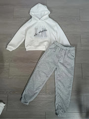 Boy's 2pcs Hoodie & Sweatpants Set LA Letter Print Long Sleeve Top