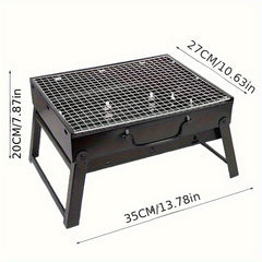 Gorworks Stainless Steel Portable Charcoal BBQ Grill - Outdoor & Indoor Use