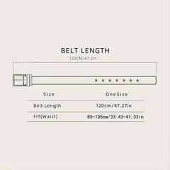 Men's Retro Bull Head Buckle Belt Business Casual Decorative Belt