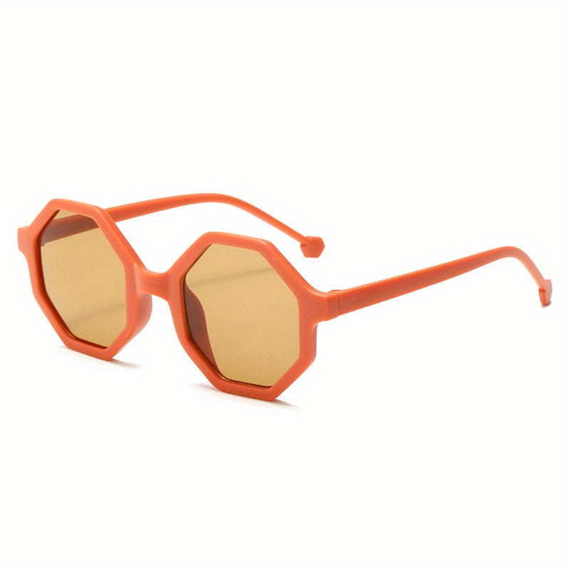 Girls Sweet Round Frame Sunglasses UV Protection Summer Sunglasses