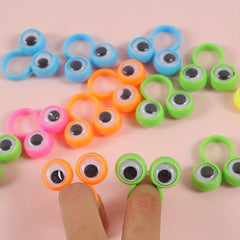 10pcs Eye Finger Puppet Rings with Wiggling Eye Toys for Party Gift