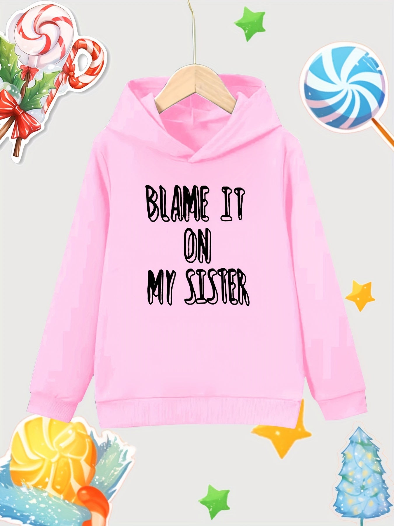Girls Cotton Hooded Sweatshirt Autumn Winter