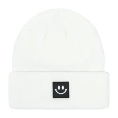 Toddler Beanie Knit Hat Smiley Face Winter Cap