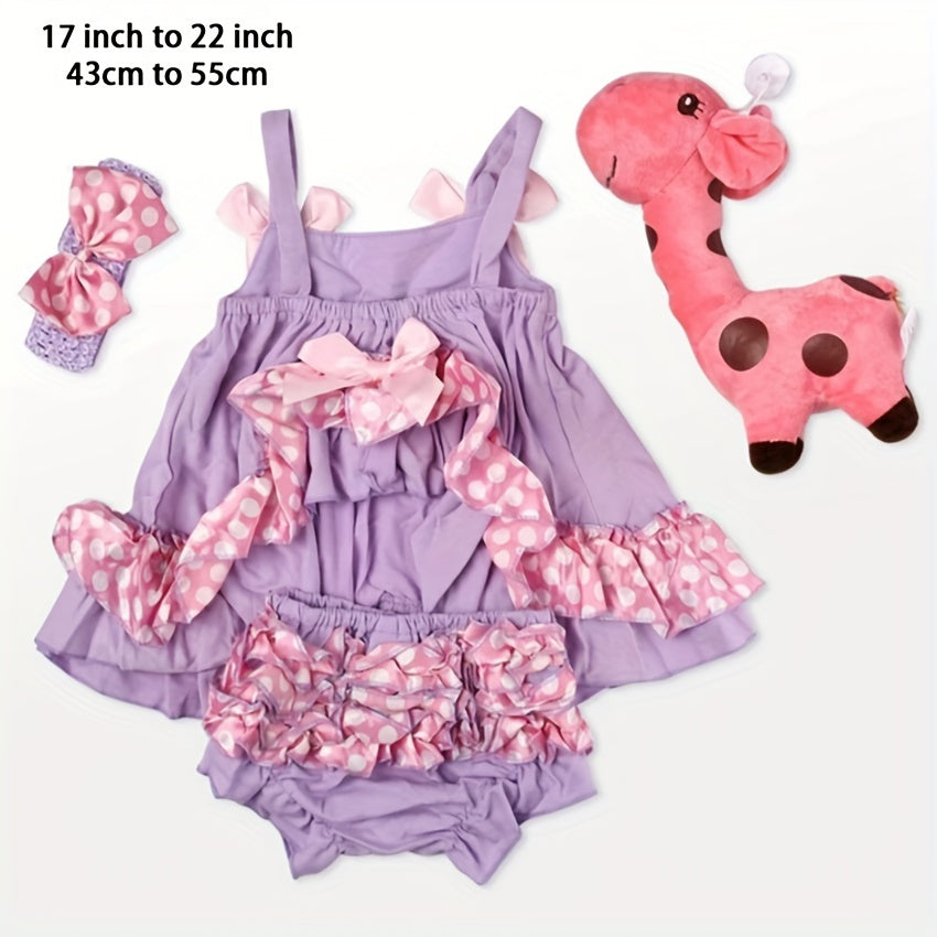 22 Inch Reborn Doll Clothes Skirt Set with Accessories