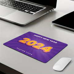 Happy Year Small Desk Mouse Pad for Office Home Computer
