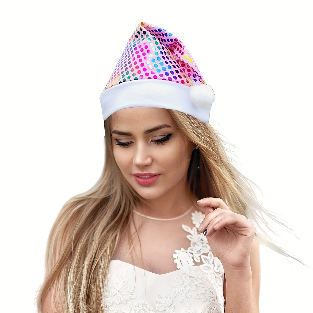 1pc Colorful Beads Christmas Hat Party Decoration Gift