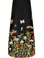 Flowy Floral Maxi Dress Plus Size