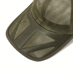 Mesh Hat Hollow Brim Baseball Cap Sun Hat Men's Peaked Cap