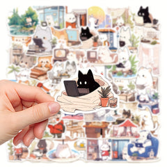 50pcs Small Animal's Stickers for Notebooks Laptops Journals Phones...