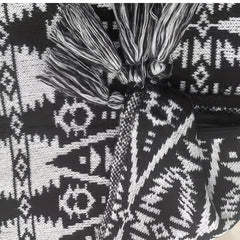 Boho Sunproof Tassel Cape Casual Outdoor Travel Shawl For Women